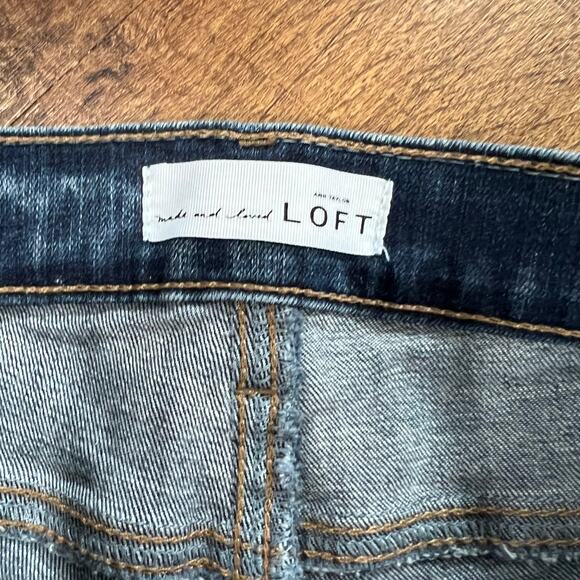 LOFT Modern Skinny Jeans Medium Wash Denim Women's Size 28/6 Slim Fit - Picture 3 of 7